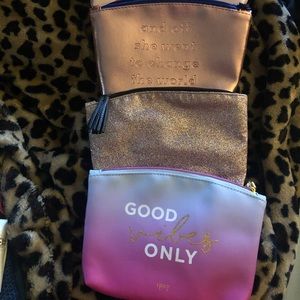 4 travel Ipsy makeup bags
